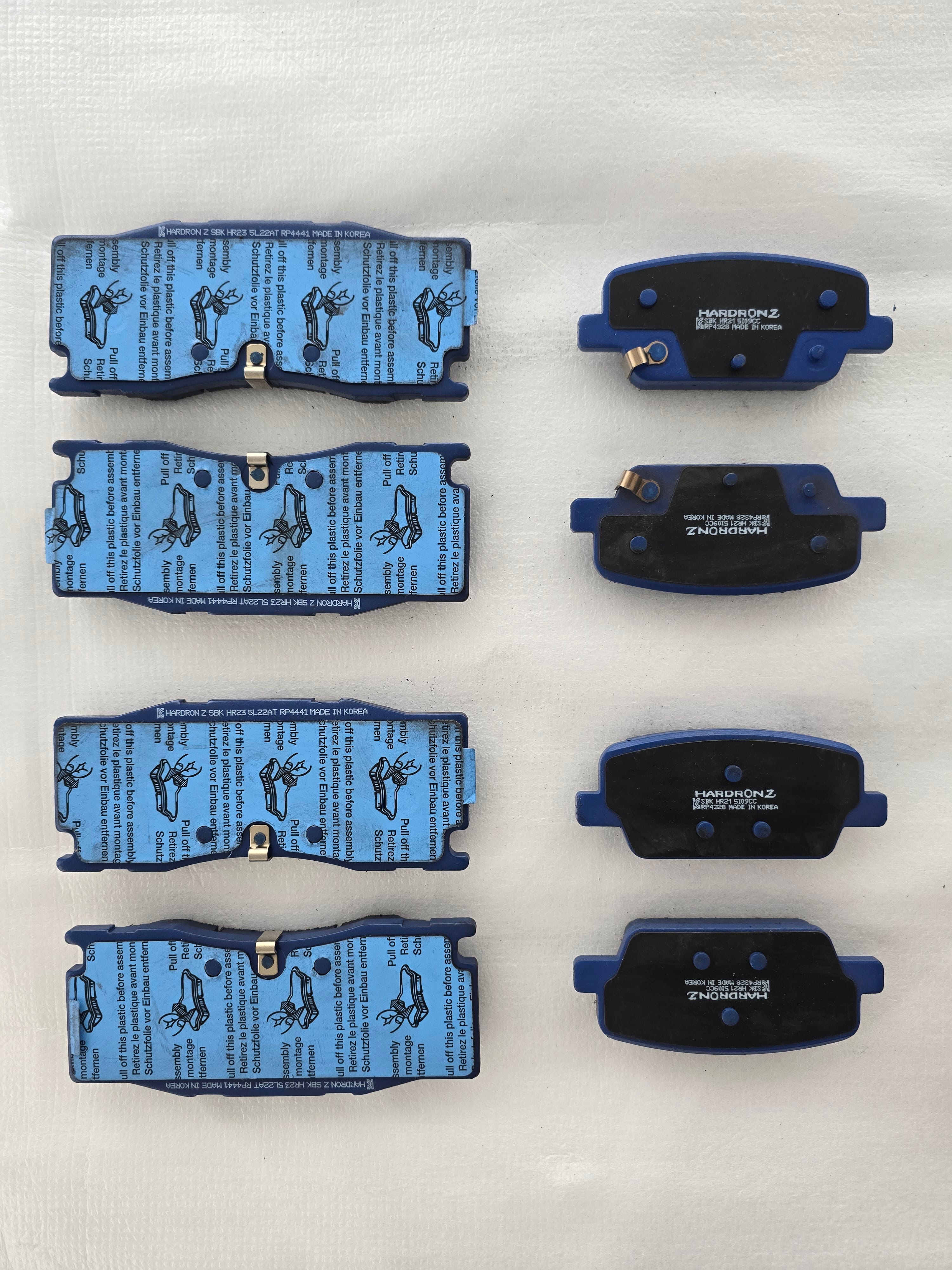 Sangsin Hardron ZR Racing Brake Pads for Hyundai Palisade Alcon 6P